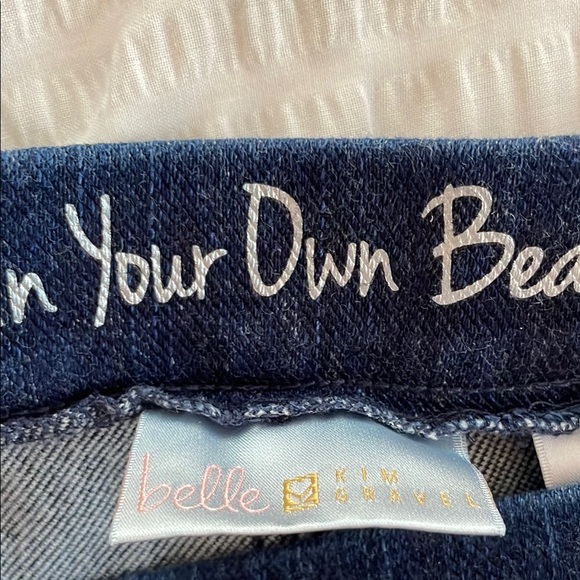 Belle by Kim Gravel Blue Ankle Cropped Jeans - Picture 2 of 4